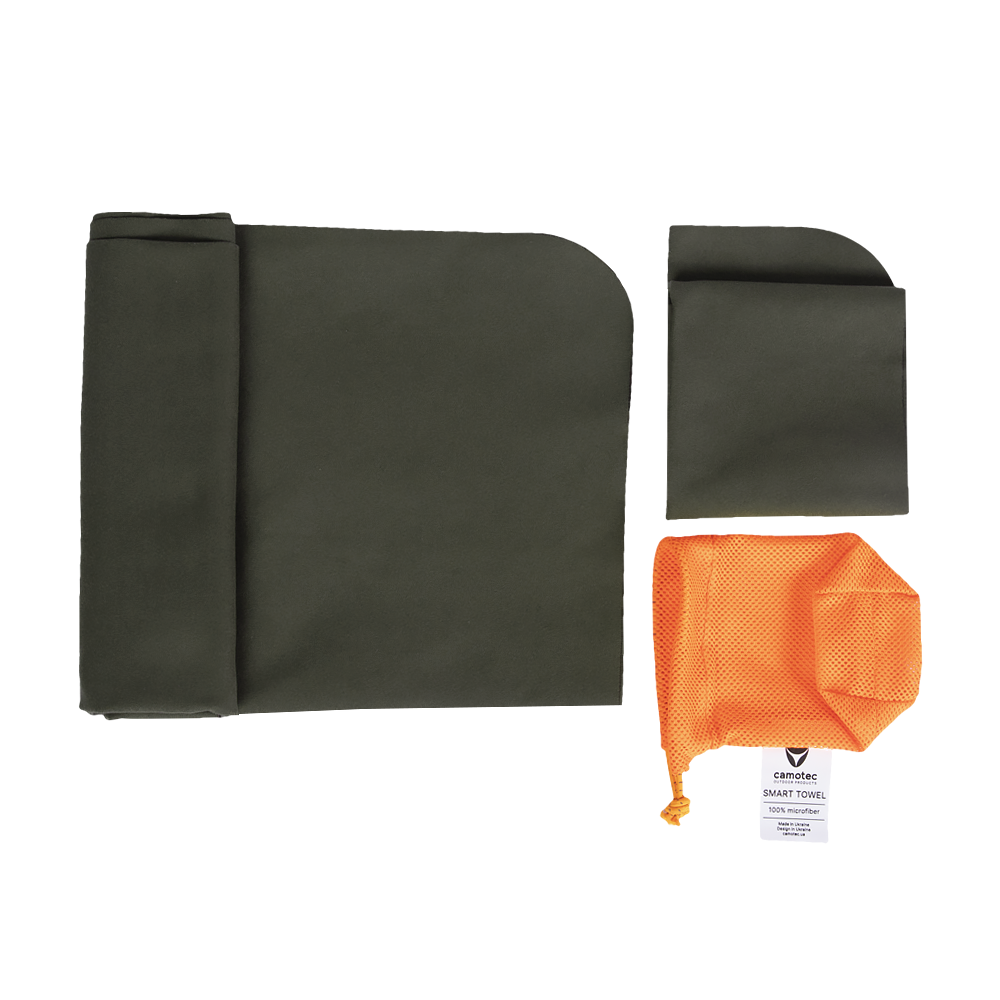 Tourist Microfiber Towel Set Olive S+M