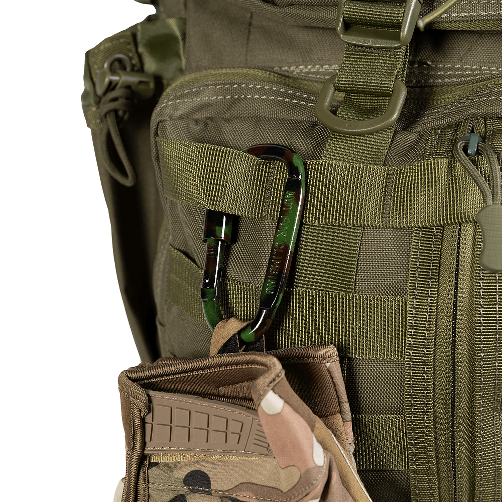 Metal Carabiner with Screw Lock Multicam