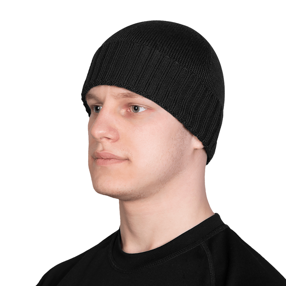 Watch Cap Merino Black