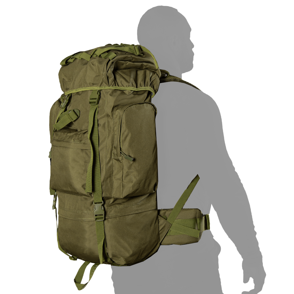 BigBag 80L Oxford PVC Olive Backpack