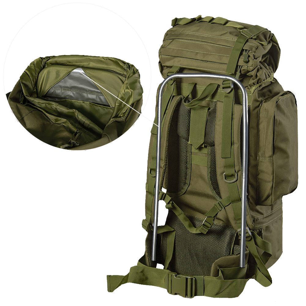 BigBag 80L Oxford PVC Olive Backpack