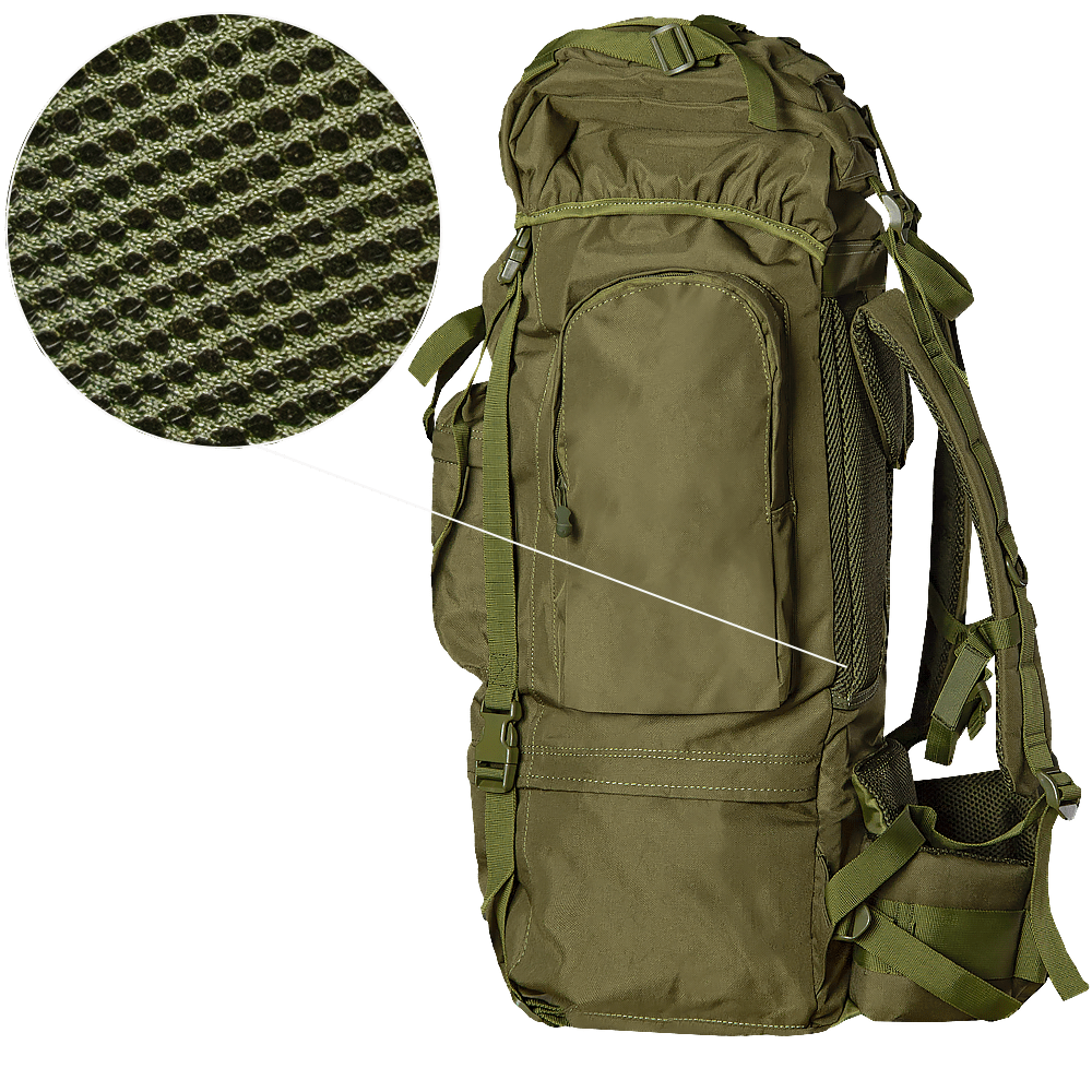 BigBag 80L Oxford PVC Olive Backpack