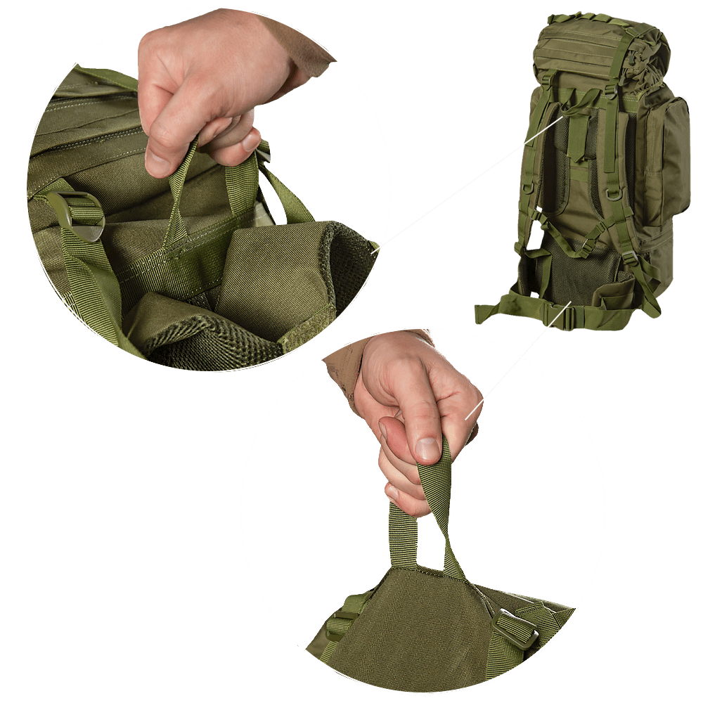 BigBag 80L Oxford PVC Olive Backpack