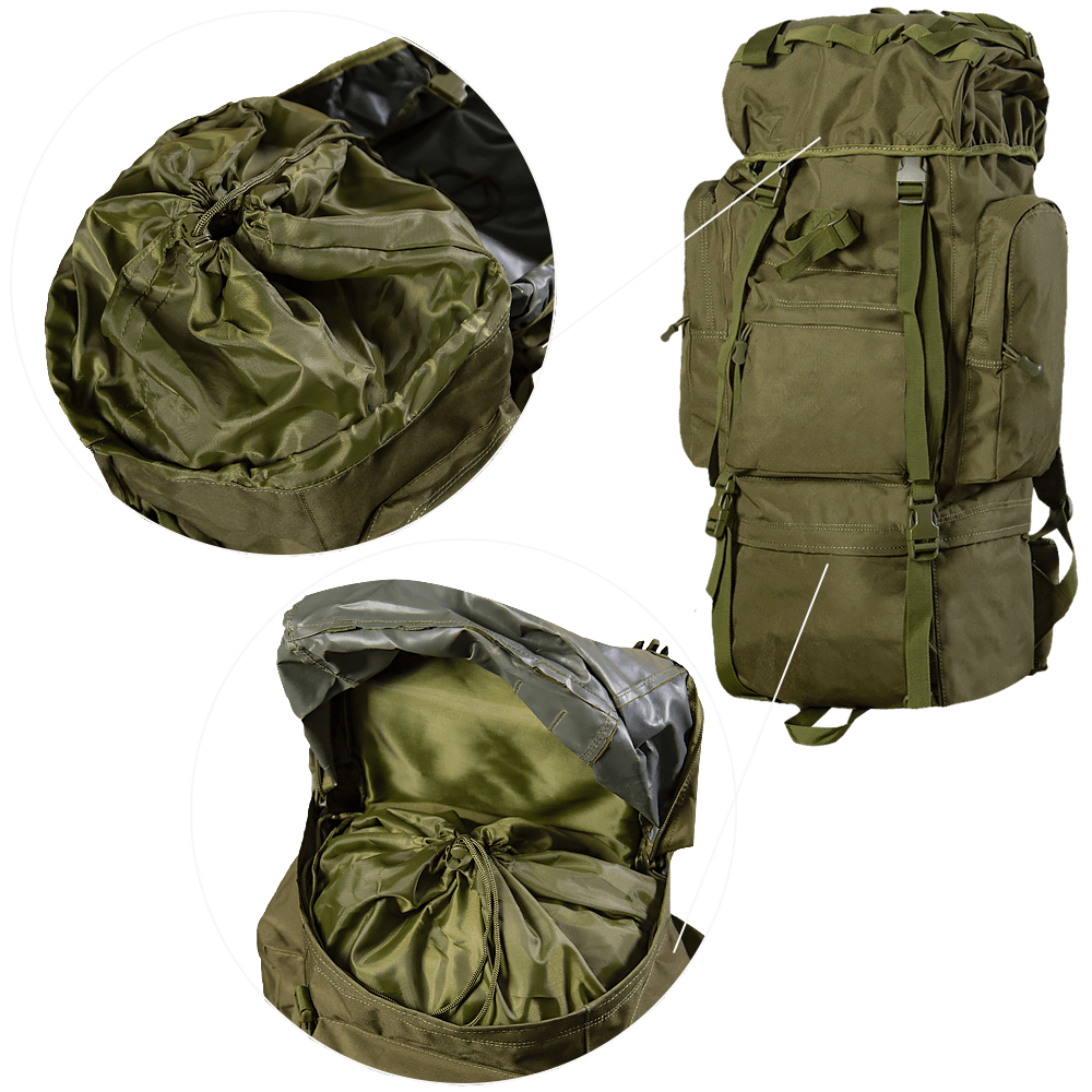 BigBag 80L Oxford PVC Olive Backpack