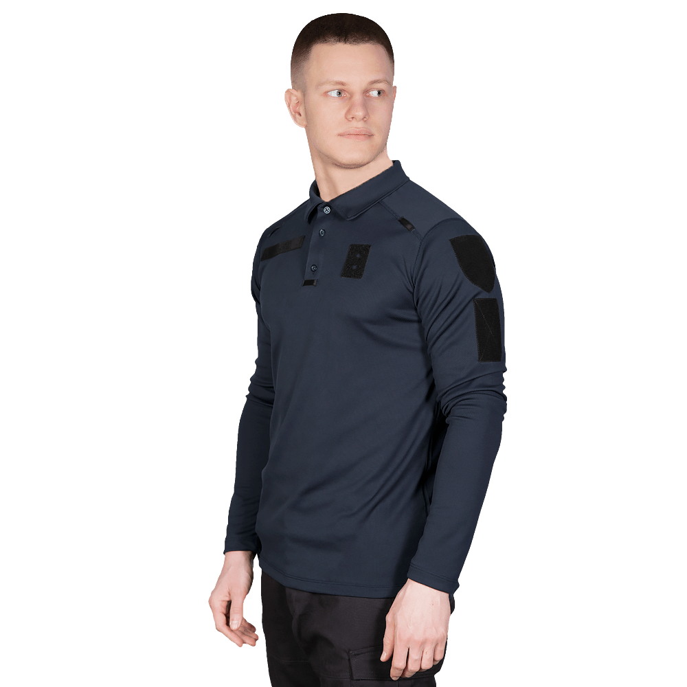 CG Patrol ID Long Polo Dark Blue