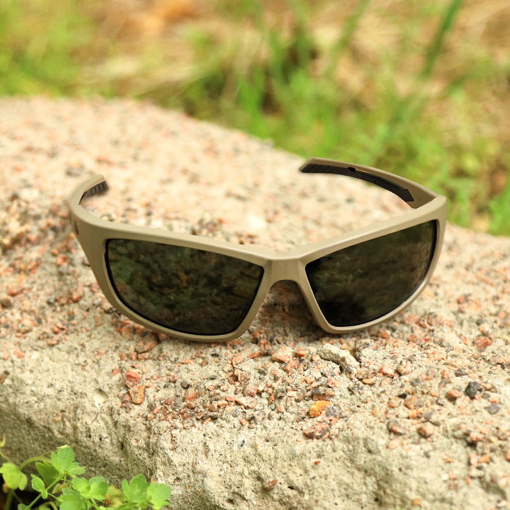 Pyramex Howitzer Tan Dark Green Eyeglasses