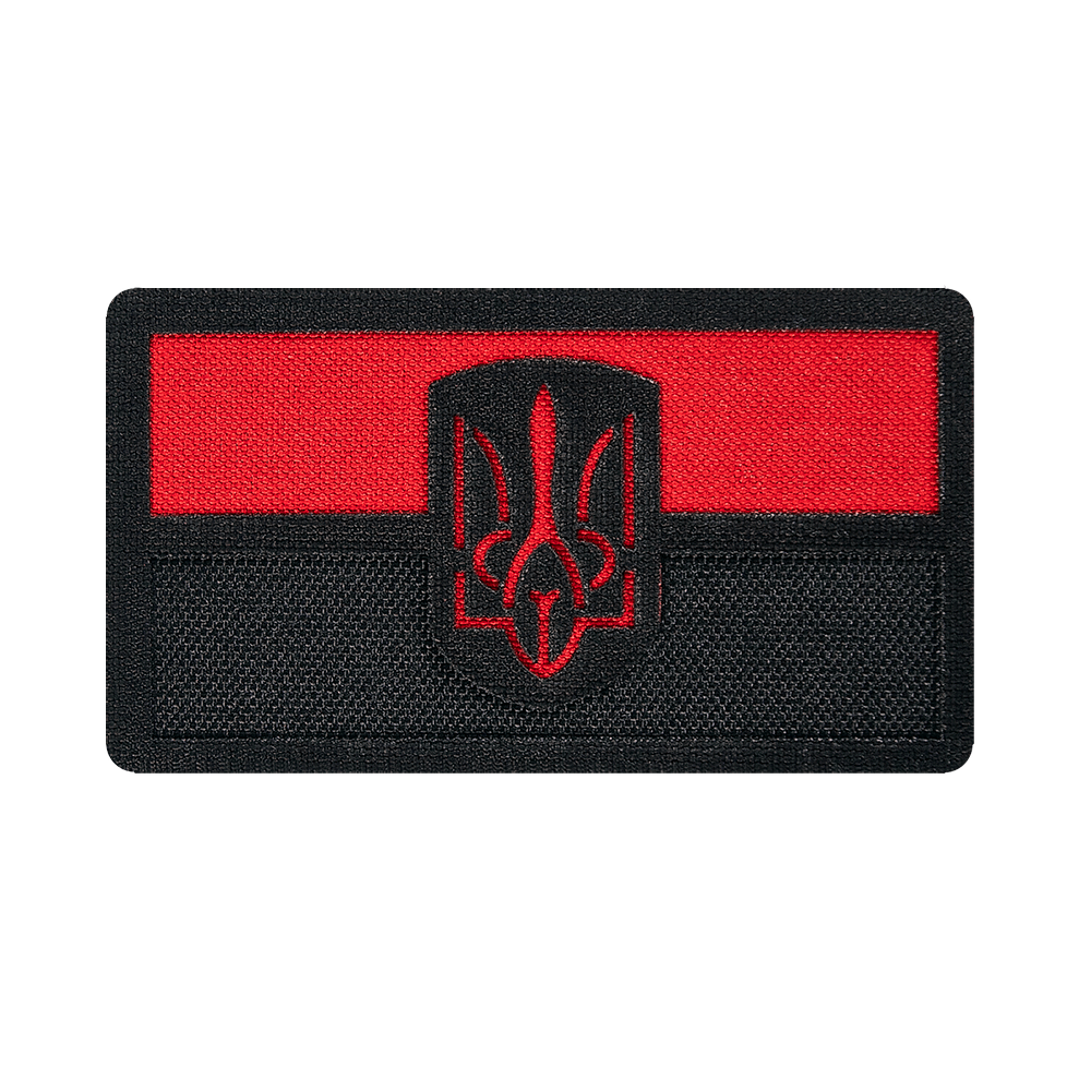 Camotec UPA Flag with Trident (4.5*8) Black and Red