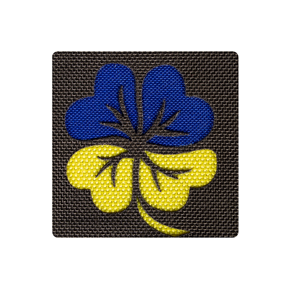 Patch/Velcro Camotec Clover Yellow-Blue (4.5*4.5) Olive