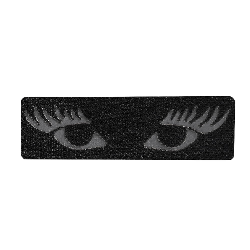 LC Patch Eyes with Lashes Black/Reflective