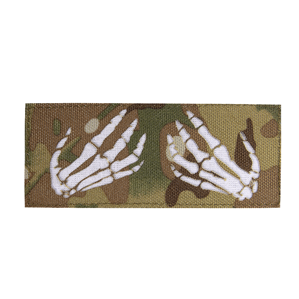 Patch LC Skeleton Hands Multicam/White