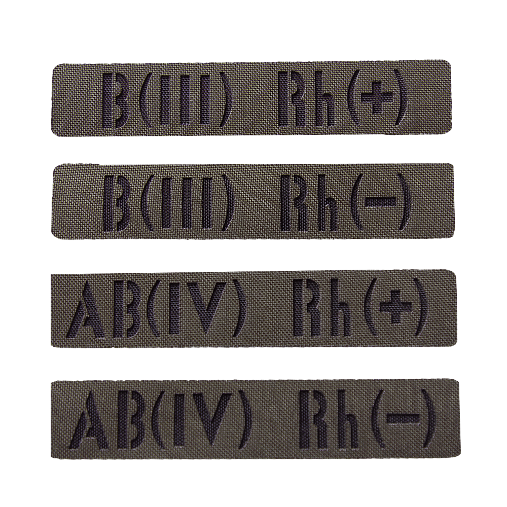 Camotec Blood Type Patch (2.5*13) Army Olive