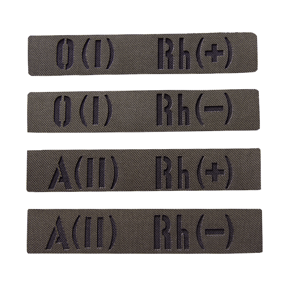 Camotec Blood Type Patch (2.5*13) Army Olive