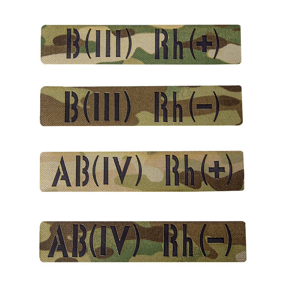 Patch/Velcro Blood Type Twill MC