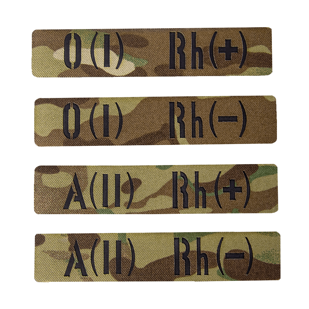 Patch/Velcro Blood Type Twill MC