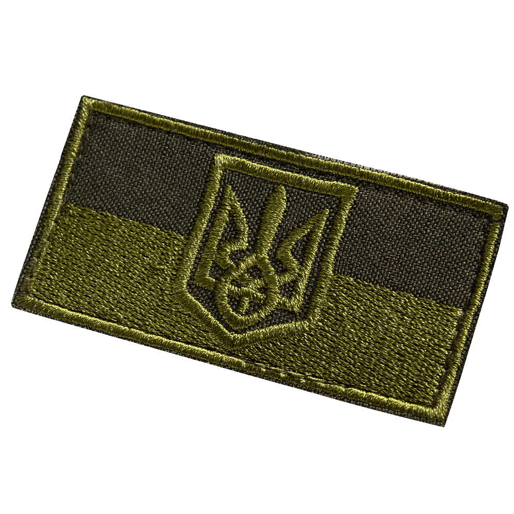 Patch/Hook-and-loop Ukrainian Flag Olive
