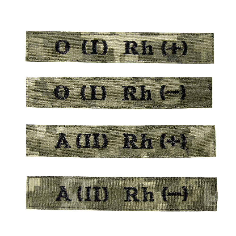 Patch/hook-and-loop "Blood Type" Pixel