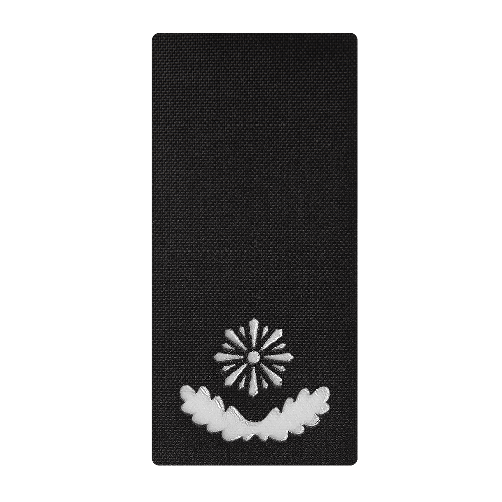 Shoulder Mark Camotec NPU Major (5*10) Black/Reflective