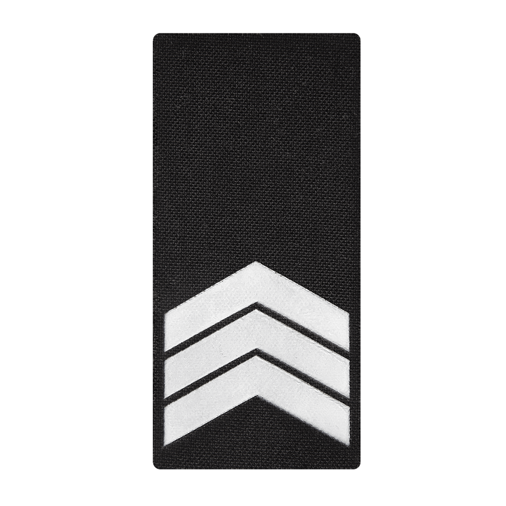 Shoulder Patch Camotec NPU Sergeant (5*10) Black/Reflective