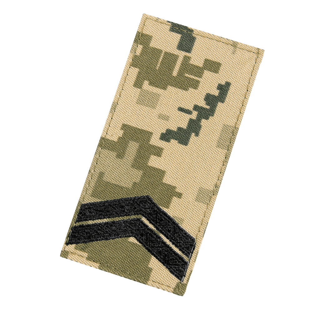 Shoulder Patch/Velcro Insignia of the Armed Forces of Ukraine Junior Sergeant Pixel