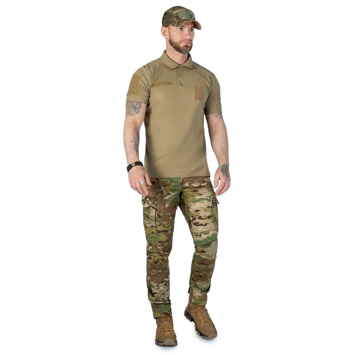 Army ID 2.0 CoolPass Pique LT Polo Tan