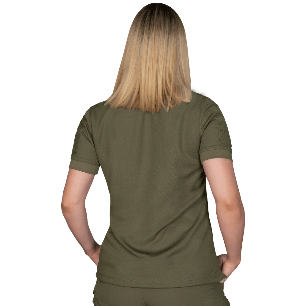 Women's polo CM Pani Army ID Olive