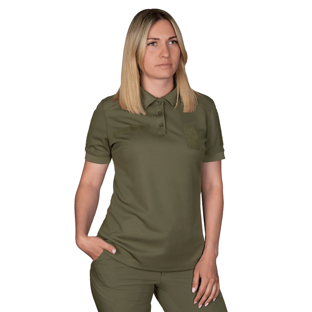 Women's polo CM Pani Army ID Olive
