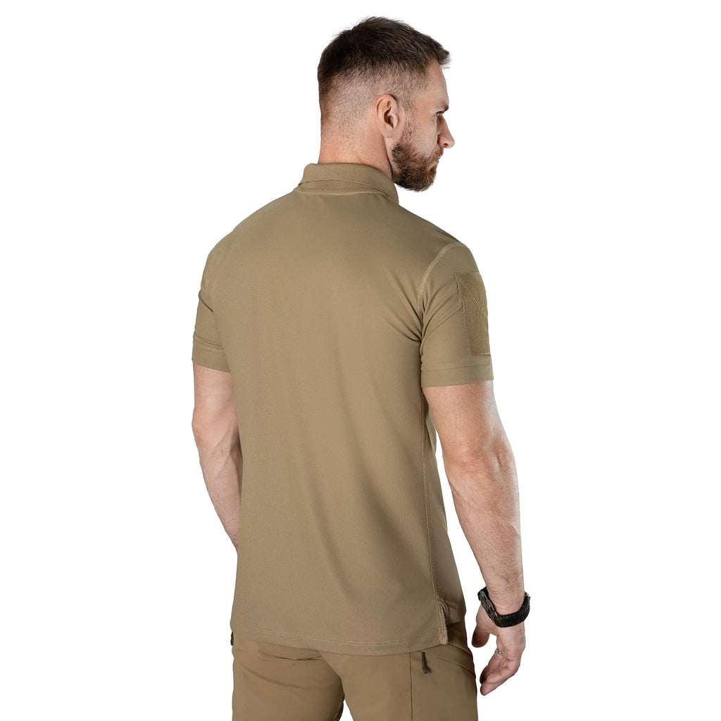 Patrol 2.0 (perf.) CoolPass Pique LT Polo Tan