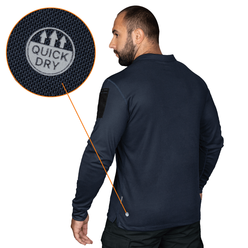 Patrol Long LT Polo Dark Blue