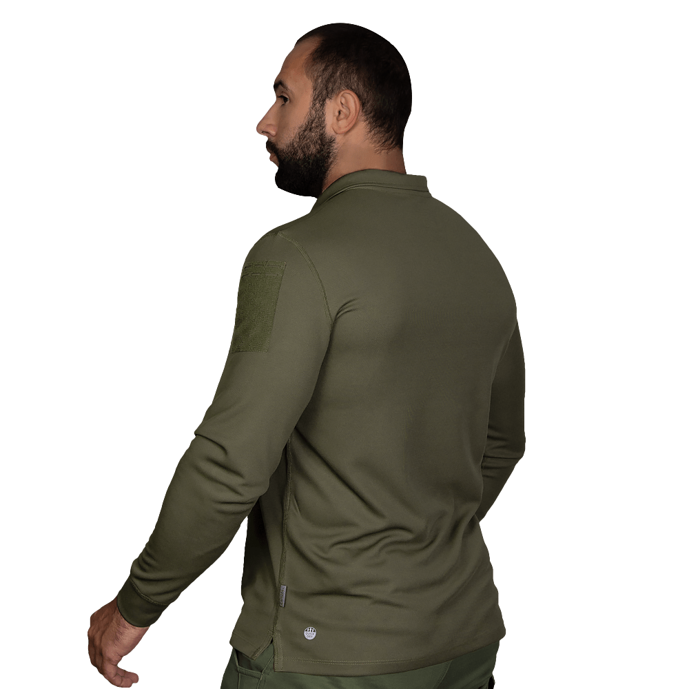 Army ID Long Polo Olive