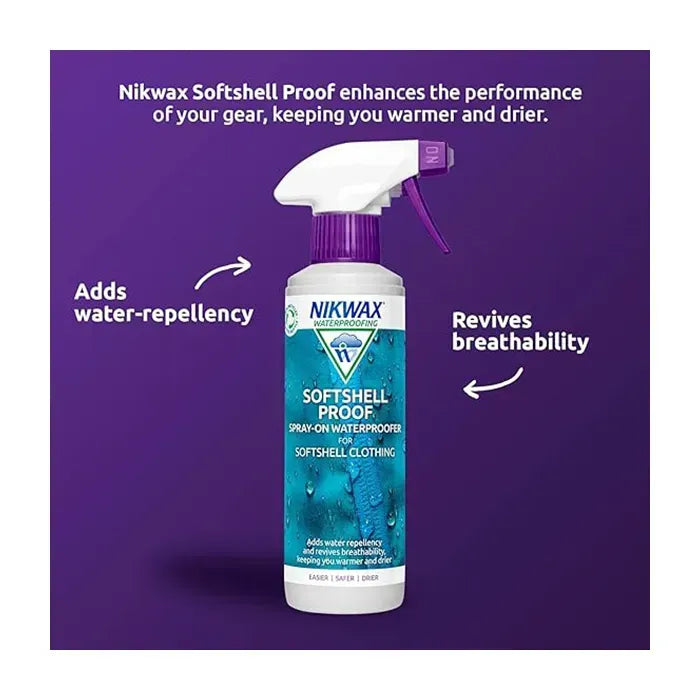 Nikwax SoftShell Proof Spray-on 300ml