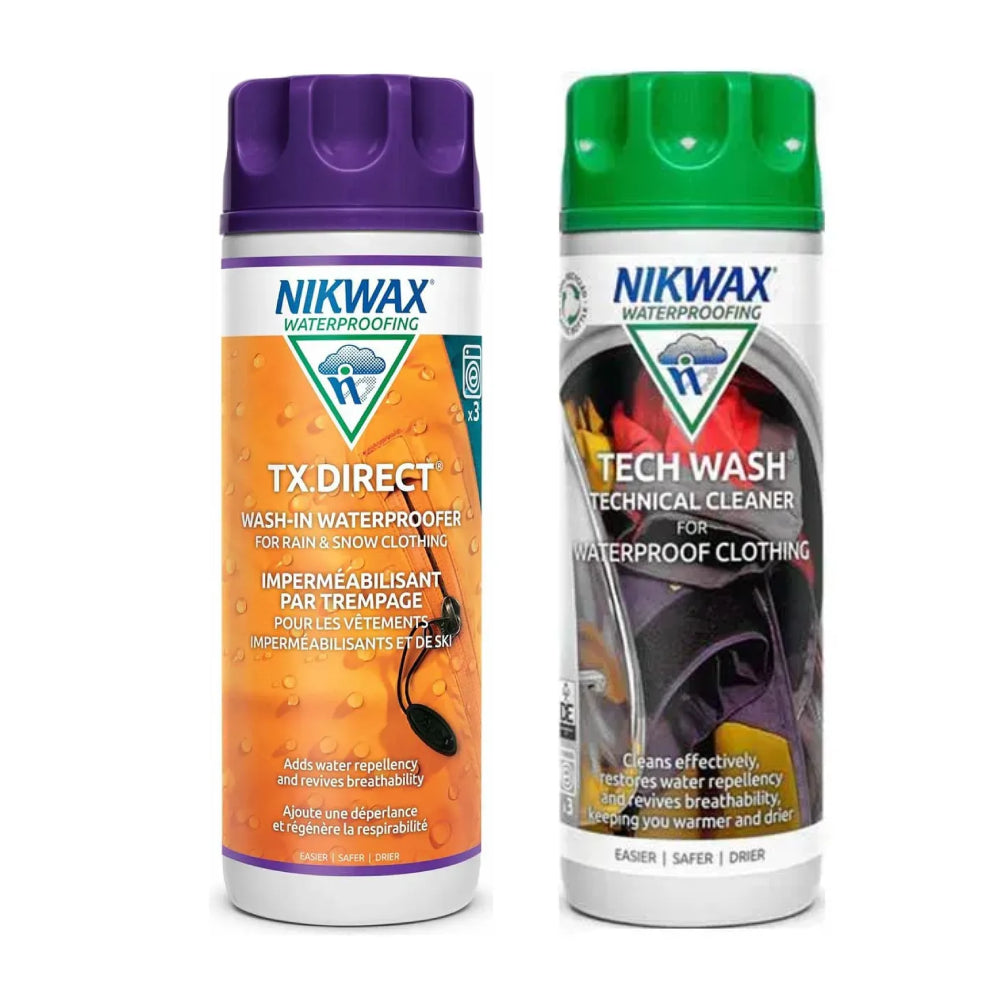 Nikwax Twin Pack - Tech Wash 300ml + TX Direct 300ml