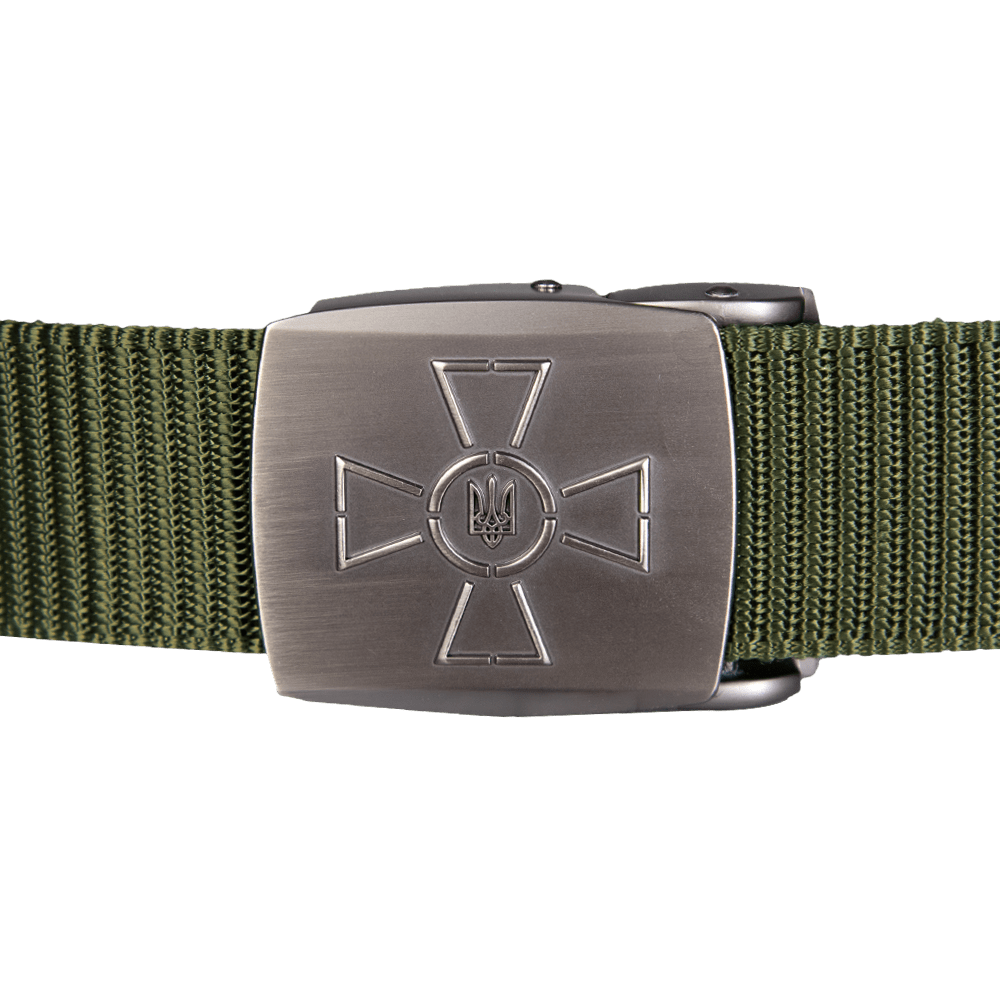 Poloz Belt Cross/Emblem Olive