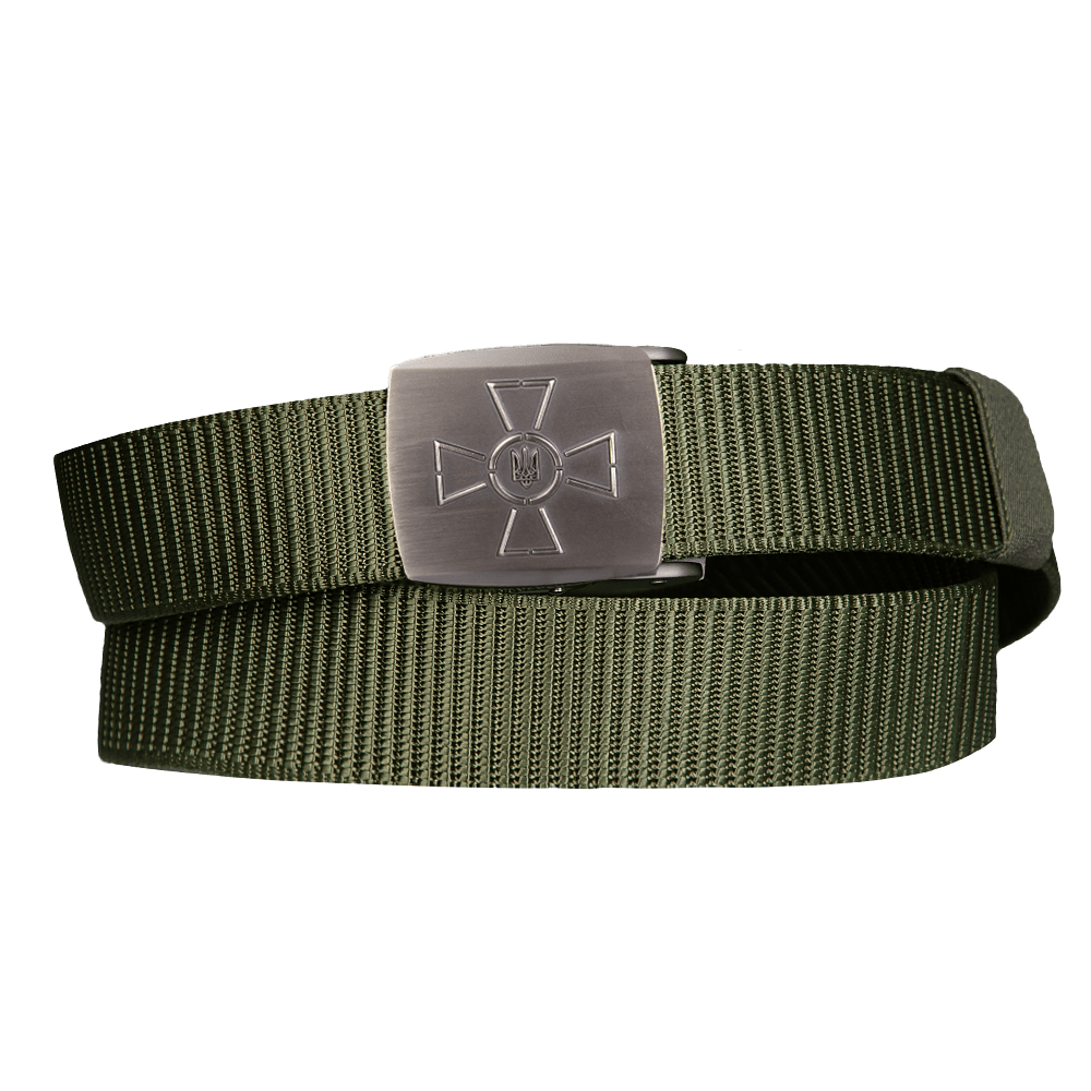 Poloz Belt Cross/Emblem Olive
