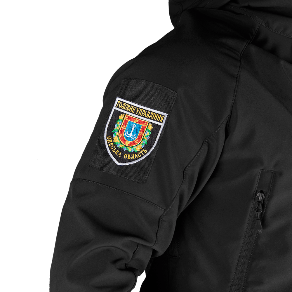 Chevron/patch "Main Department Odesa region" Black