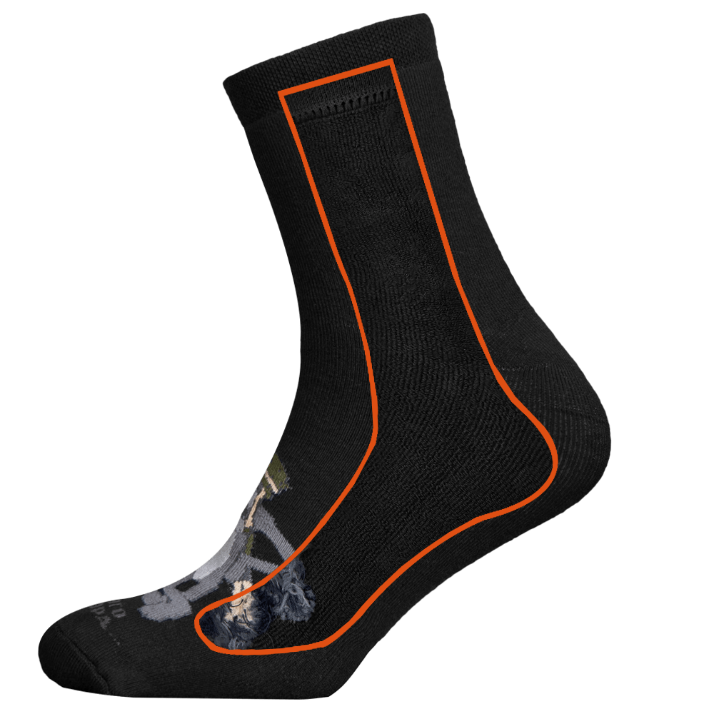 Socks Once Upon a Dog Black