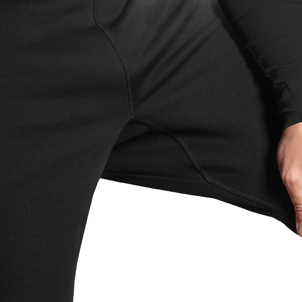 FitPro Cotton Black Shorts