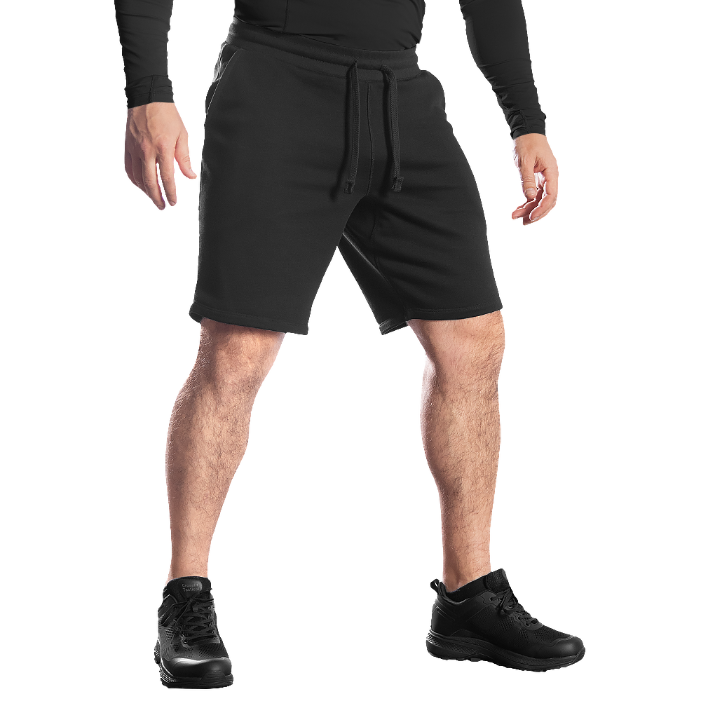 FitPro Cotton Black Shorts