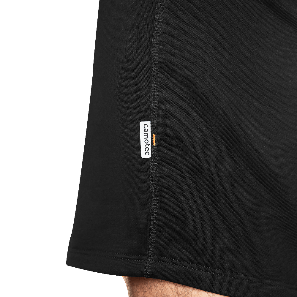 FitPro Cotton Black Shorts