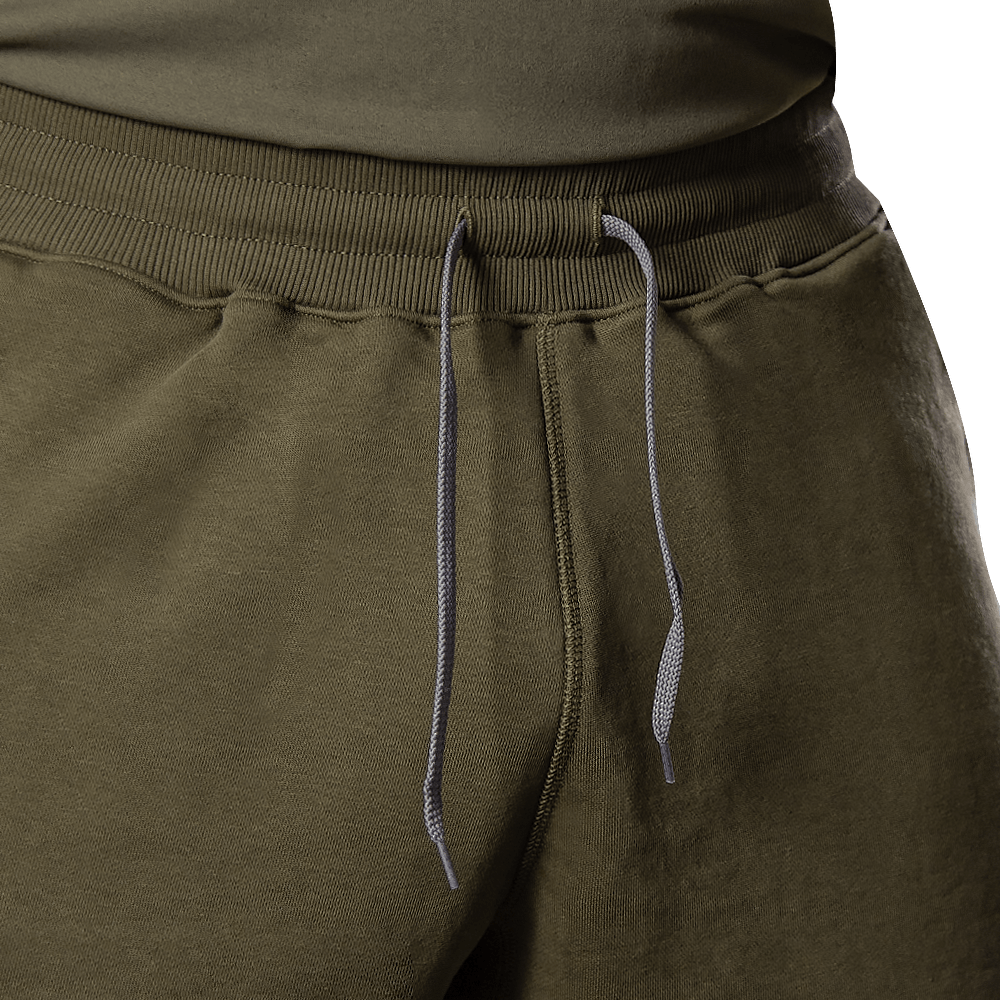 FitPro Cotton Dark Olive Shorts