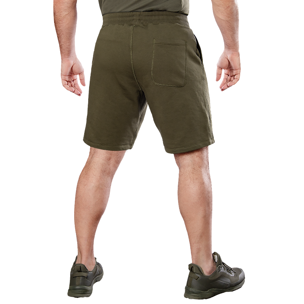 FitPro Cotton Dark Olive Shorts