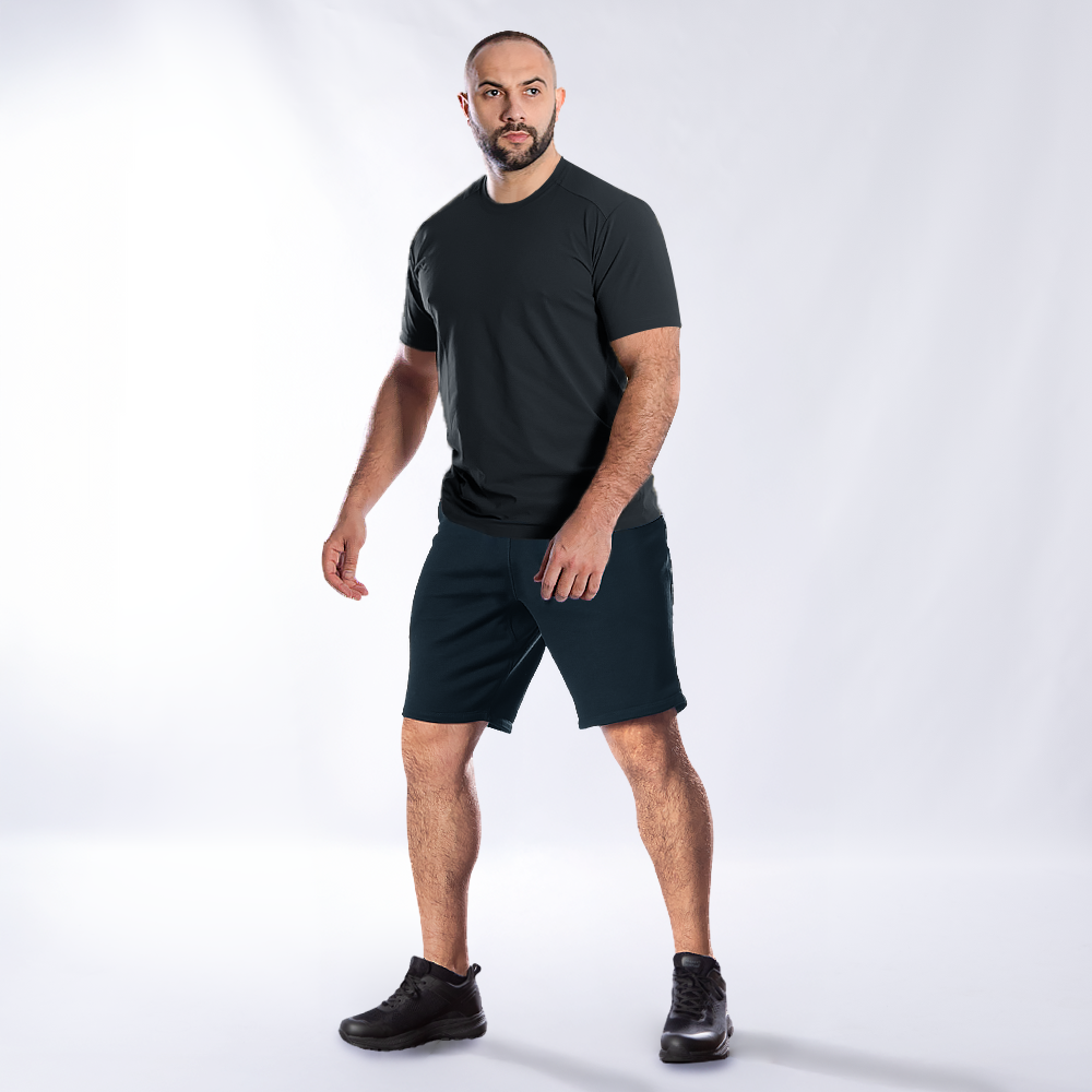 FitPro Cotton Blue Shorts
