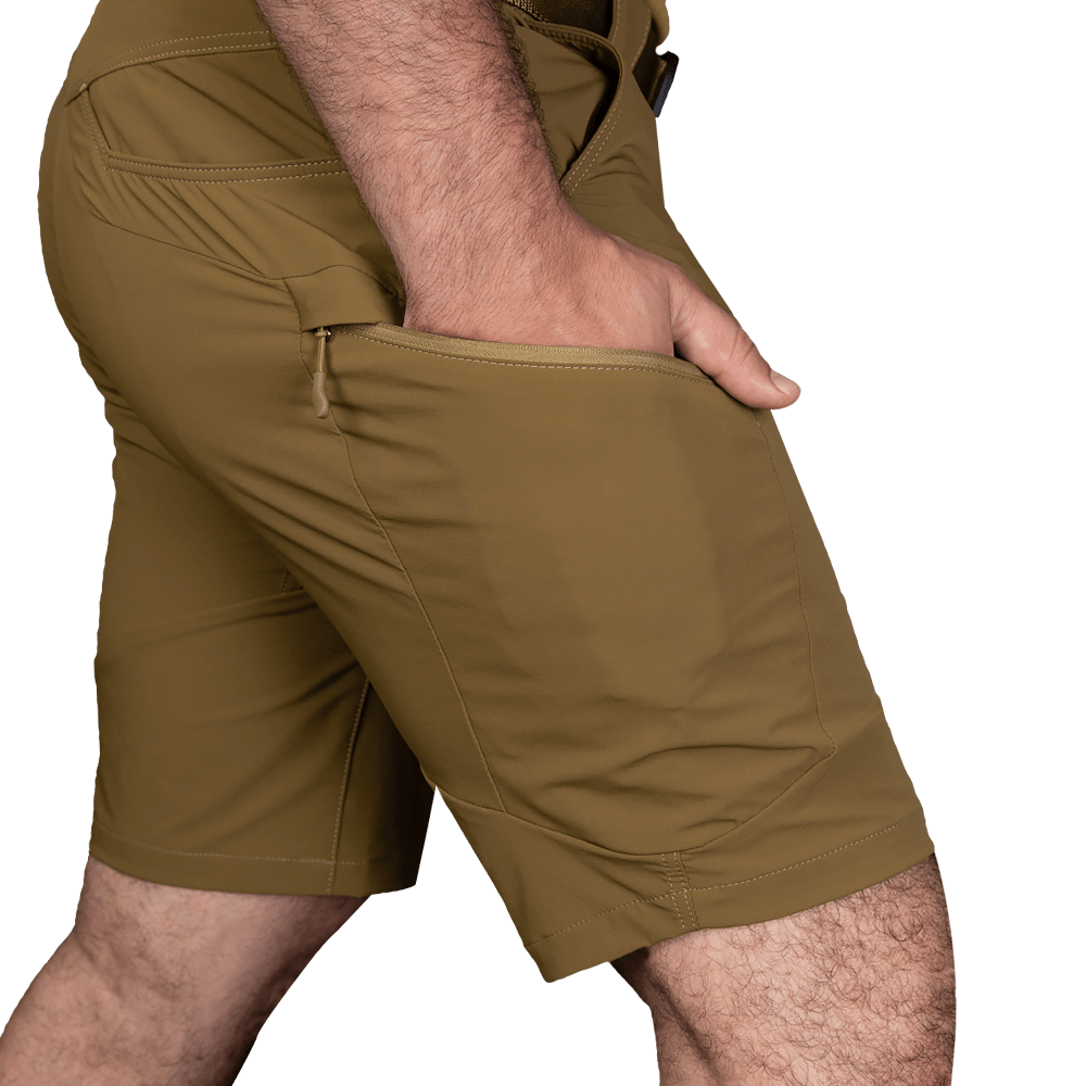 Lizard Nylon Coyote Shorts