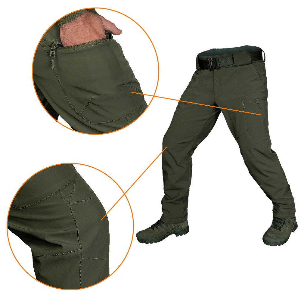 SoftShell Pants Olive