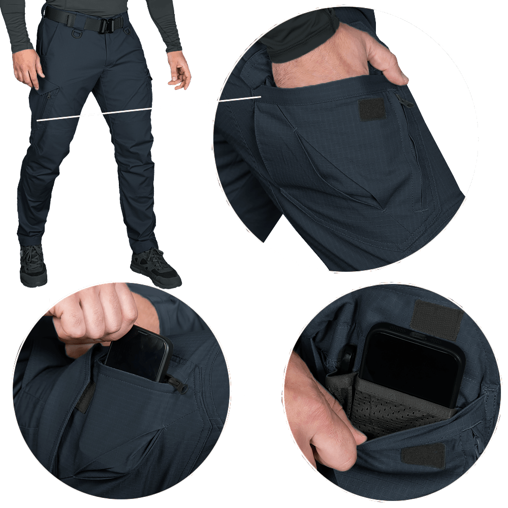 Pants Herts Rip-Stop Stretch Dark Blue
