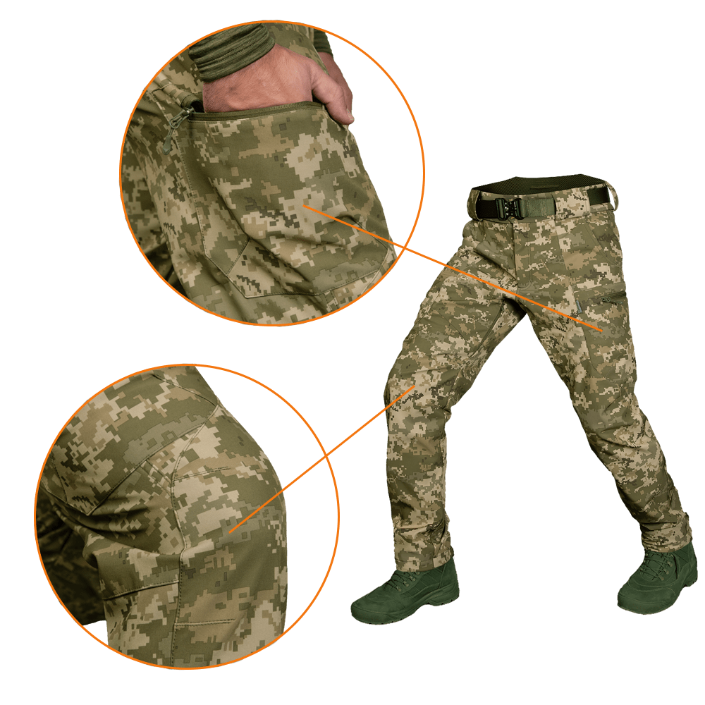 SoftShell Vent Mesh Pants Pixel