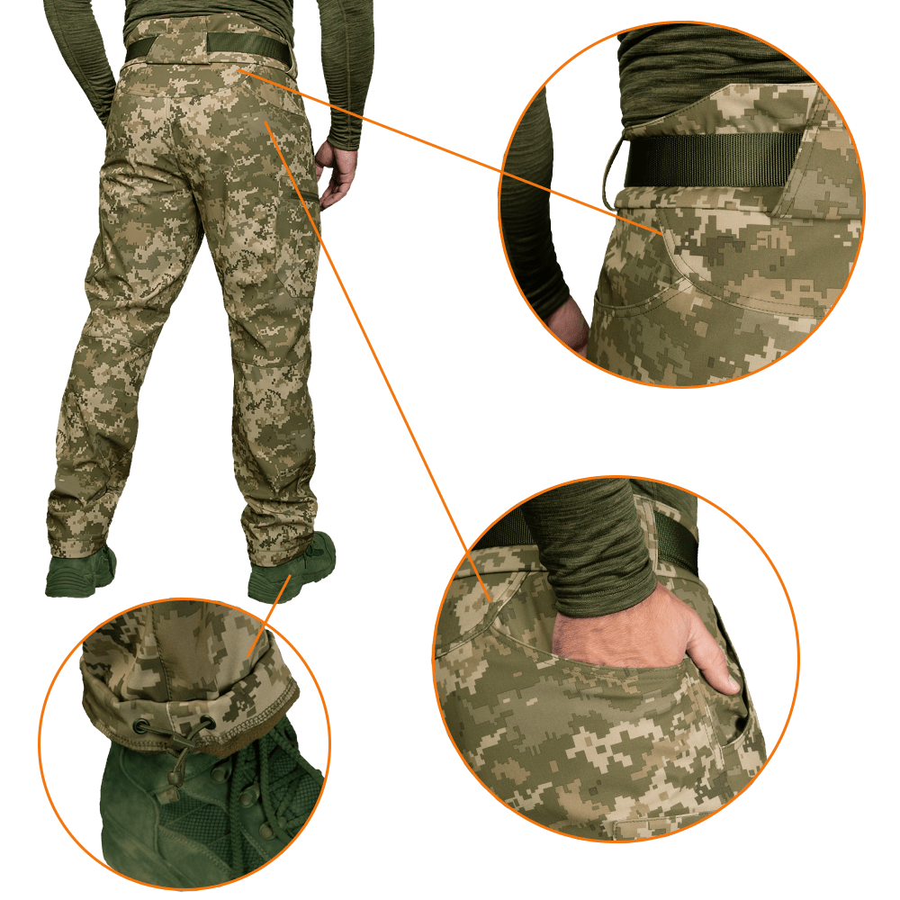 SoftShell Vent Mesh Pants Pixel
