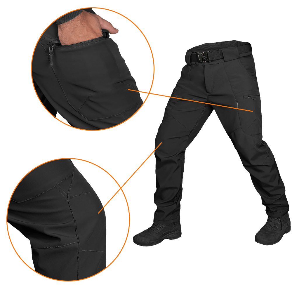 SoftShell Vent Mesh Pants Black