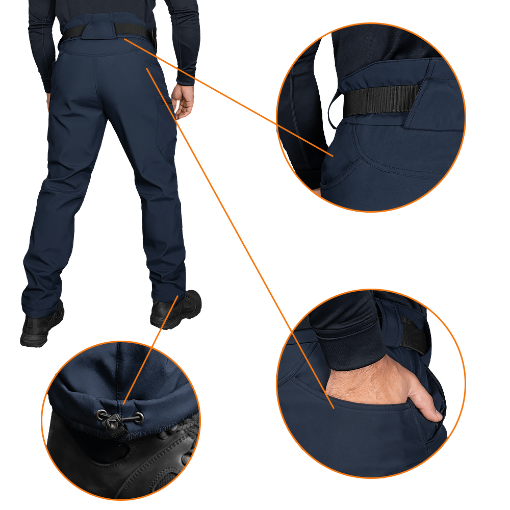 SoftShell Vent Mesh Pants Dark Blue
