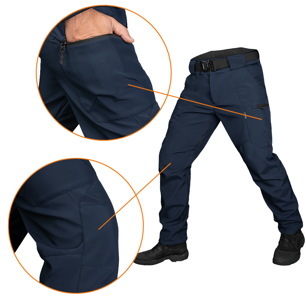 SoftShell Vent Mesh Pants Dark Blue