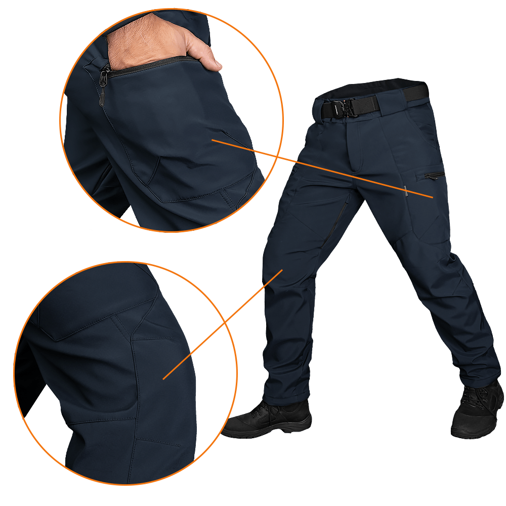 SoftShell Vent Pants Dark Blue